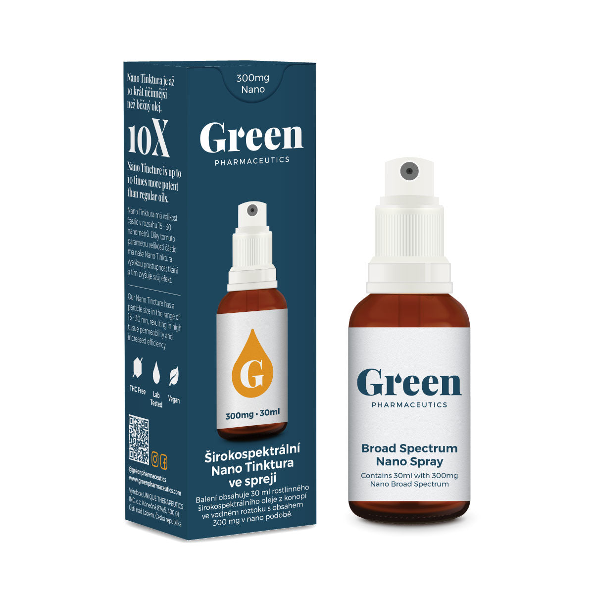 Broad spectrum Nano spray 300mg (10%)